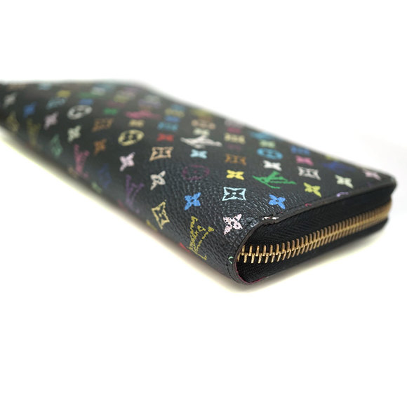 Louis Vuitton Black Zippy Multicolor Noir Wallet Long - Picture 1 of 11